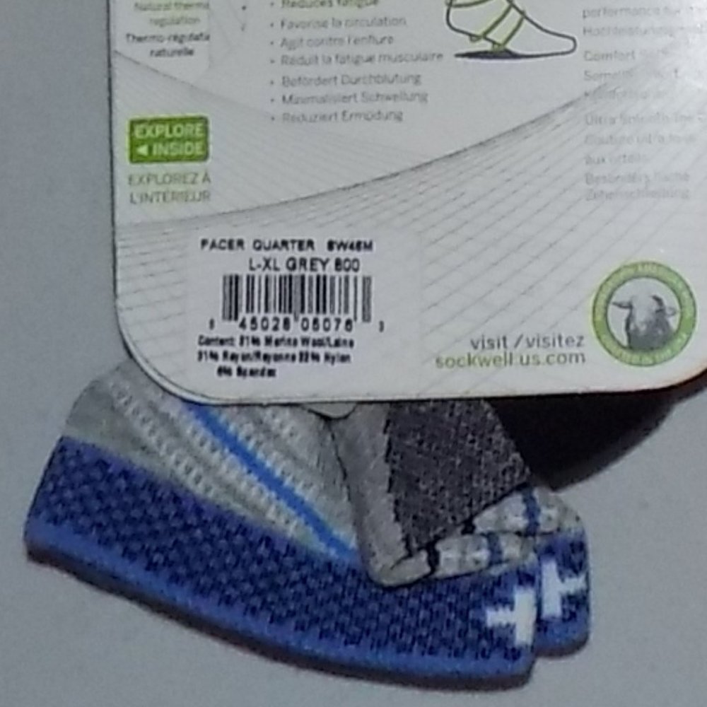 Sockwell firm compression Pacer quarter socks - Picture 4 of 4